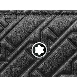Montblanc Wallet M_Gram 4810 Twelve Card Black Zip Around, 128639