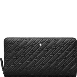 Montblanc Wallet M_Gram 4810 Twelve Card Black Zip Around, 128639