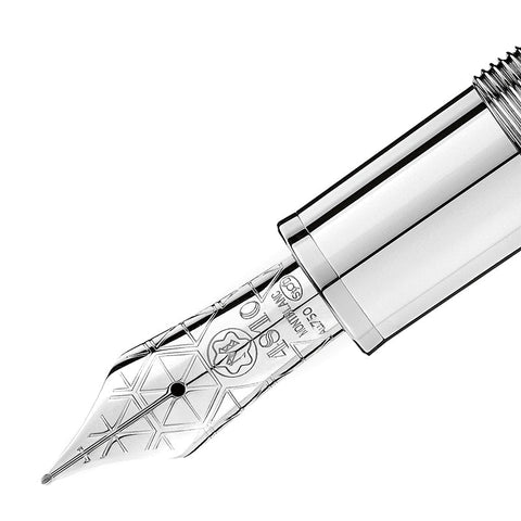 Montblanc Writing Instrument Meisterstuck Solitaire Blue Hour LeGrand Fountain Pen 112889.