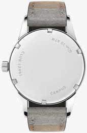 Nomos Glashutte Club Campus Cream Coral Steel Back Watch