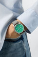 Nomos Glashutte Club Campus Electric Green Steel Back Watch