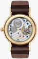 Nomos Glashutte Ludwig 33 Gold Sapphire Crystal Watch