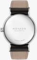 Nomos Glashutte Ludwig 33 Noir Steel Back Watch