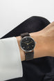 Nomos Glashutte Ludwig 33 Noir Steel Back Watch