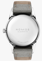 Nomos Glashutte Orion 33 Gold Steel Back Watch
