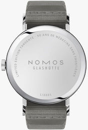 Nomos Glashutte Tangente 38 Doctors Without Borders 50 Year Anniversary Edition Steel Back Watch