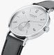 Nomos Glashutte Tangente Neomatik 39 Platinum Grey Sapphire Crystal Watch