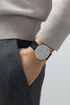 Nomos Glashutte Tangente Neomatik 39 Platinum Grey Steel Back Watch