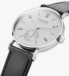 Nomos Glashutte Tangente Neomatik Platinum Grey Steel Back Watch