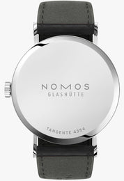 Nomos Glashutte Tangente Neomatik Platinum Grey Steel Back Watch