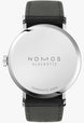 Nomos Glashutte Tangente Neomatik Platinum Grey Steel Back Watch