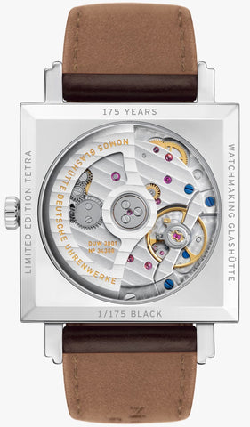 Nomos Glashutte Watch Tetra Black Neomatik 175 Years of Watchmaking Limited Edition