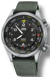 Oris Watch Big Crown ProPilot Altimeter Feet Textile Olive 01 733 7705 4134 Textile Olive