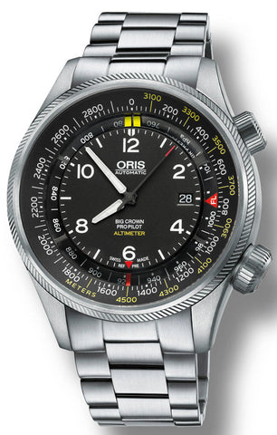 Oris Watch Big Crown ProPilot Altimeter Meters Bracelet 01 733 7705 4164 Metal Bracelet
