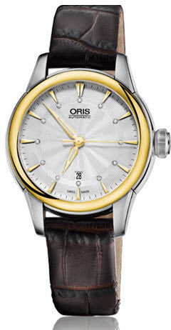 Oris Watch Artelier Lady Date Bicolor Leather 01 561 7687 4351-07 5 14 70FC