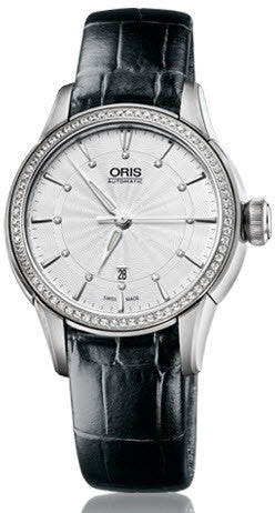 Oris Watch Artelier Lady Date Diamond Leather 01 561 7687 4951-07 5 14 60FC
