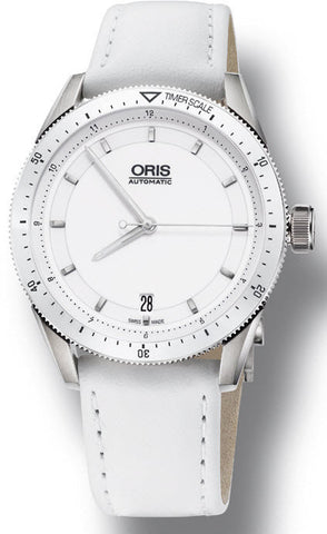 Oris Watch Artix GT Date White Ceramic Leather 01 733 7671 4156-07 5 18 40FC