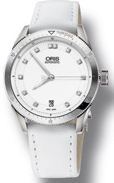 Oris Watch Artix GT Date White Ceramic Leather 01 733 7671 4191-07 5 18 40FC