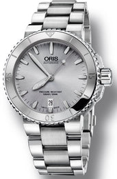 Oris Watch Aquis Date Light Grey Bracelet 01 733 7676 4141-07 8 21 10P
