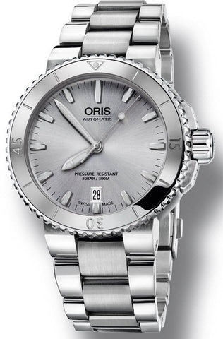 Oris Watch Aquis Date Light Grey Bracelet 01 733 7676 4141-07 8 21 10P