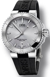 Oris Watch Aquis Date Light Grey Rubber 01 733 7676 4141-07 4 21 34