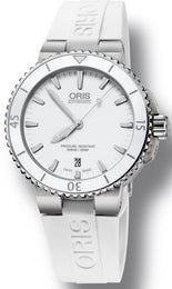 Oris Watch Aquis Date White Rubber 01 733 7676 4156-07 4 21 31