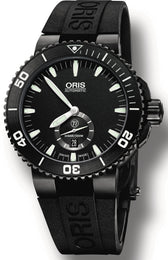 Oris Watch Aquis Date Small Second DLC Rubber 01 739 7674 7754-07 4 26 34BTE