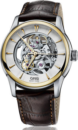 Oris Watch Artelier Skeleton Leather 01 734 7670 4351-07 5 21 70FC
