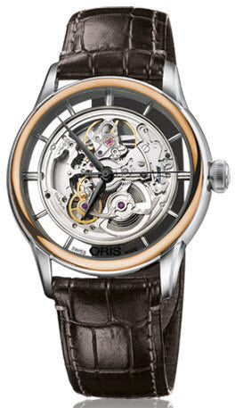 Oris Watch Artelier Translucent Skeleton Leather 01 734 7684 6351-07 5 21 70FC