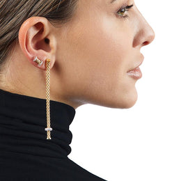 Fope Essentials 18ct Yellow Gold Diamond Stud Earrings OR07/BBR