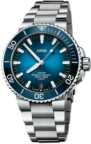 Oris Watch Aquis Date Cal 400 Bracelet 01 400 7763 4135-07 8 24 09PEB