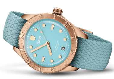 Oris Divers Sixty Five Cotton Candy Bronze Sky Blue