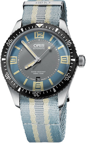 Oris Watch Divers Sixty Five Date Nato Light Grey 01 733 7707 4065-07 5 20 28FC