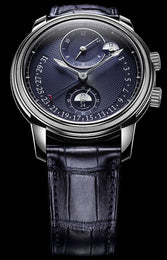 Parmigiani Fleurier Toric Hemispheres Retrograde Steel Blue Watch