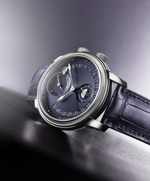 Parmigiani Fleurier Toric Hemispheres Retrograde Steel Blue Watch