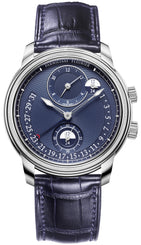 Parmigiani Fleurier Watch Toric Hemispheres Retrograde Steel Blue PFC901-1020001-300182