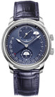 Parmigiani Fleurier Watch Toric Hemispheres Retrograde Steel Blue PFC901-1020001-300182