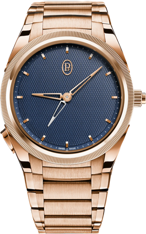 Parmigiani Fleurier Watch Tonda PF GMT Rattrapante Gold Milano Blue PFC905-2020001-200182