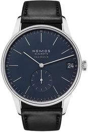 Nomos Glashutte Pre-Owned Watch Orion Neomatik 41 Date Midnight Blue Sapphire Crystal 363 PRE-OWNED