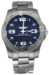 Breitling Watch Aerospace Evo Mariner Blue Titanium Professional III Pre-Owned