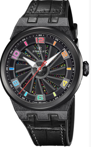 Perrelet Watch Turbine Carbon Rainbow 3 Hands Limited Edition A8003/1.