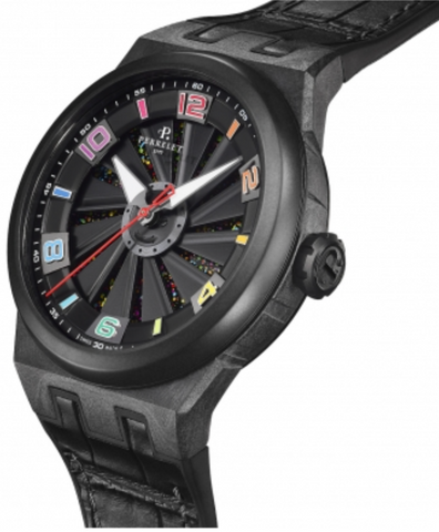 Perrelet Watch Turbine Rainbow Carbon 3 Hands Limited Edition