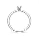 Platinum 0.42ct Diamond Shoulder Solitaire Ring. FEU-615. 