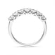 Platinum 0.72ct Diamond Brilliant Cut Wedding Half Eternity Ring