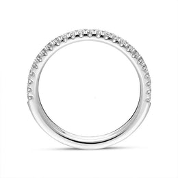 Platinum Brilliant Cut 0.27ct Diamond Half Eternity Ring BLC-176