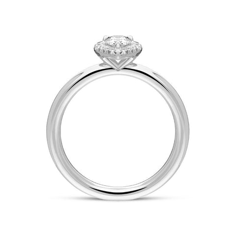 Platinum Brilliant Cut 0.39ct Diamond Pear Ring BLC-171