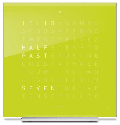 QLOCKTWO Clock Touch Acrylic Glass Lime Juice
