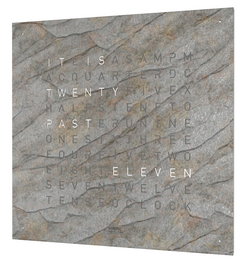 QLOCKTWO Earth 45 Creators Edition Glintscape White Watch