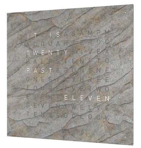 QLOCKTWO Earth 45 Creators Edition Glintscape White Watch