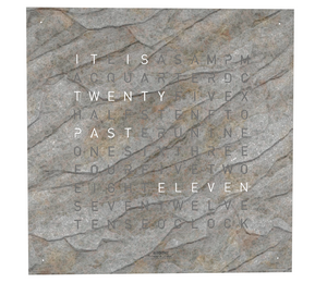 QLOCKTWO Classic Creators Edition Glintscape White 45cm FCENGS